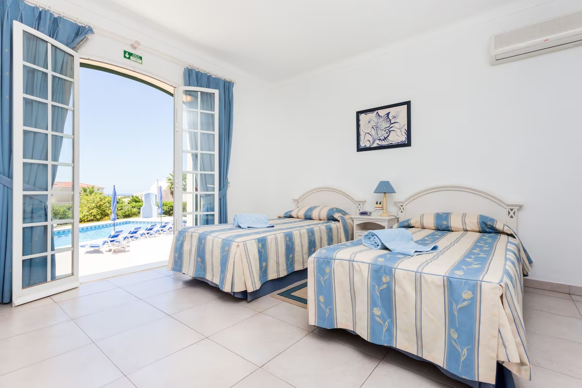 Bedroom 1A French Doors Pool